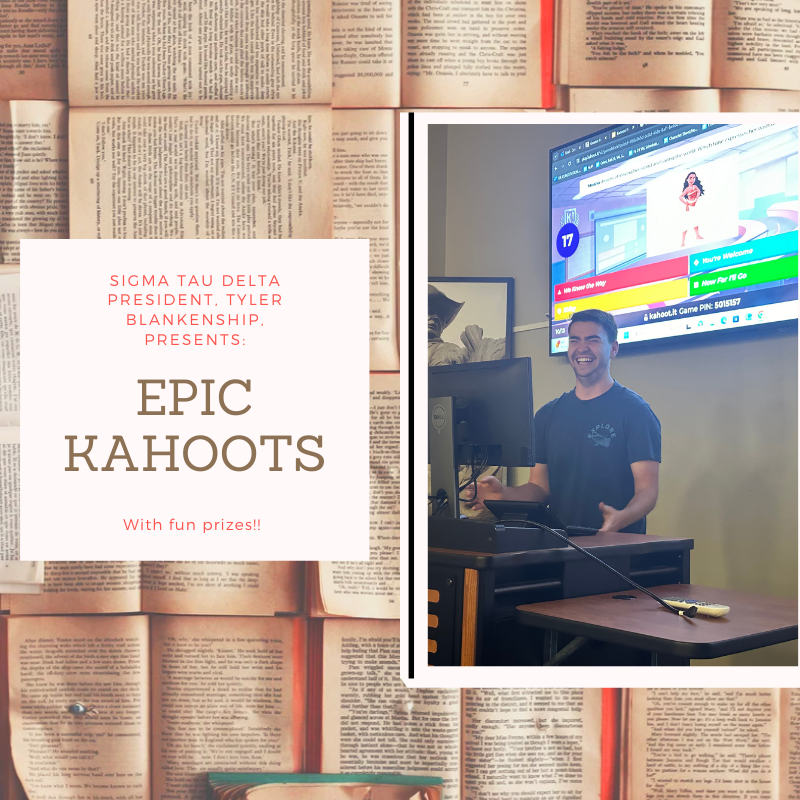 NWOSU_English's tweet photo. Thank you to everyone who read/played Kahoot at the Fall 2024 Banned Book Reading! Y’all made this event a huge success!! #nwosueflh #readbannedbooks #nwosusigmataudelta #nwosuwritersroundtable https://t.co/p2bwbf71jK