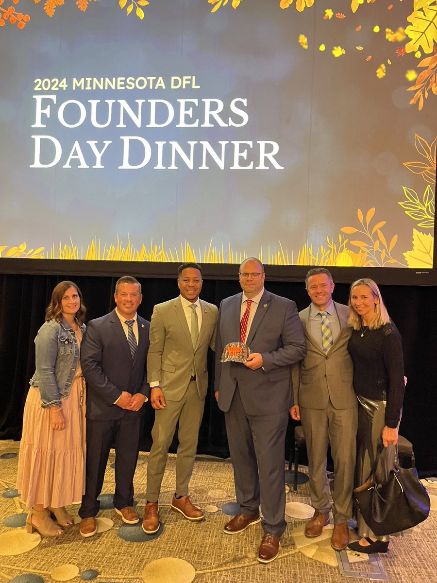 With the Minnesota Professional Fire Fighters at the DFL’s Annual Founders Day Dinner. <a href="/IAFFofficial/">International Association of Fire Fighters</a>