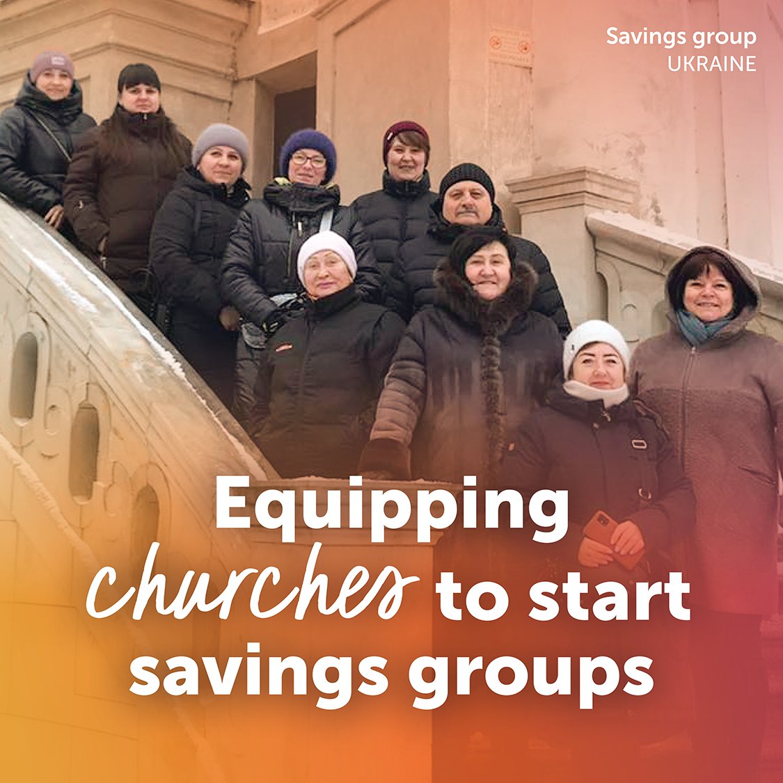 There are 3.7 million IDPs in Ukraine. In 2023, church partners shared that while IDPs received aid, they weren’t being equipped to provide for themselves. So, HOPE partnered with the @ChalmersCenter to provide savings group training to 15 churches, which now serve 300+ IDPs!⛪