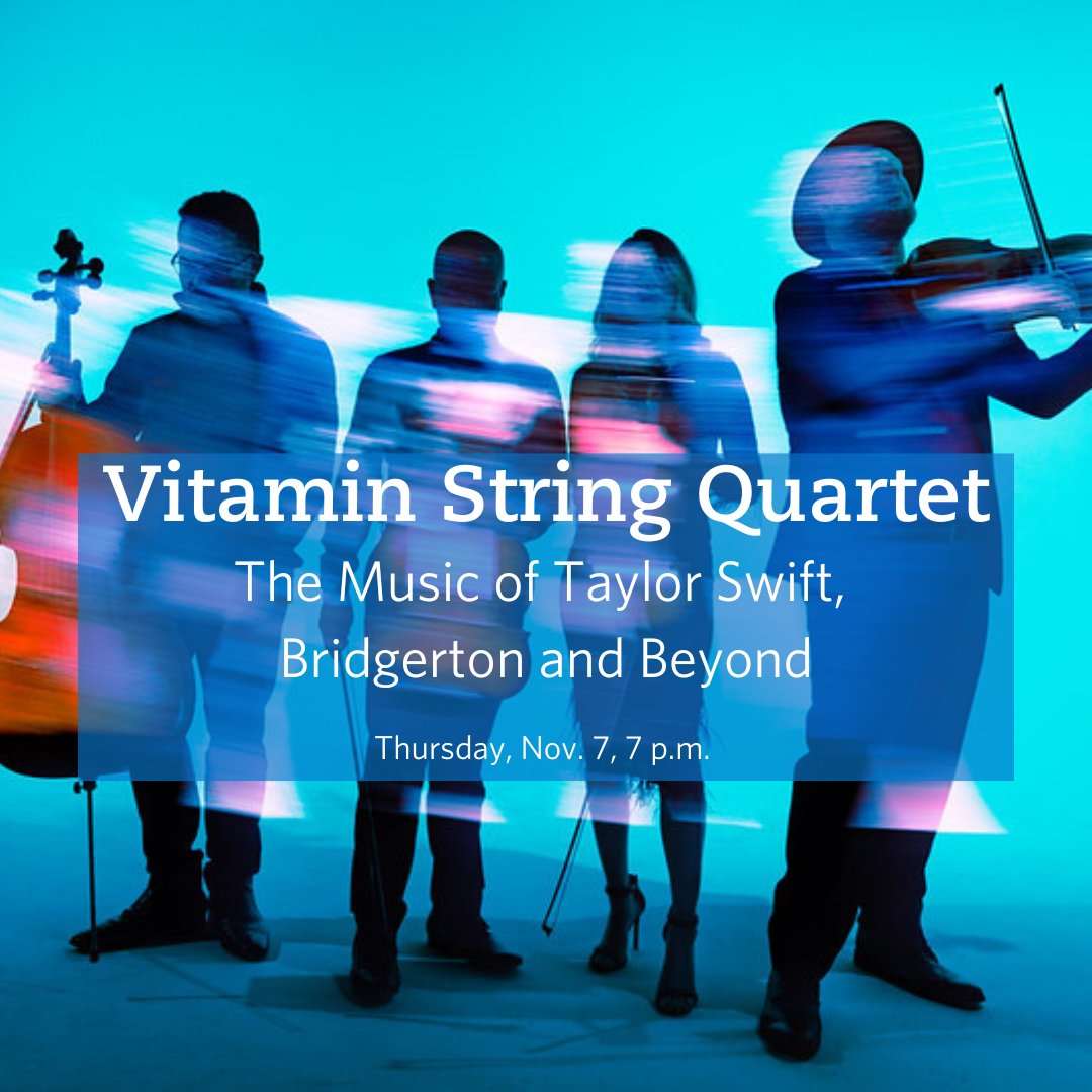 Experience your favorite pop tunes as the Vitamin String Quartet brings them to the stage with a classical twist! Join us Thursday, Nov. 7, at 7 p.m. for a one-of-a-kind performance featuring chart-toppers and television themes. Tickets are limited!

🎟️ tickets.kauffmancenter.org/quartet