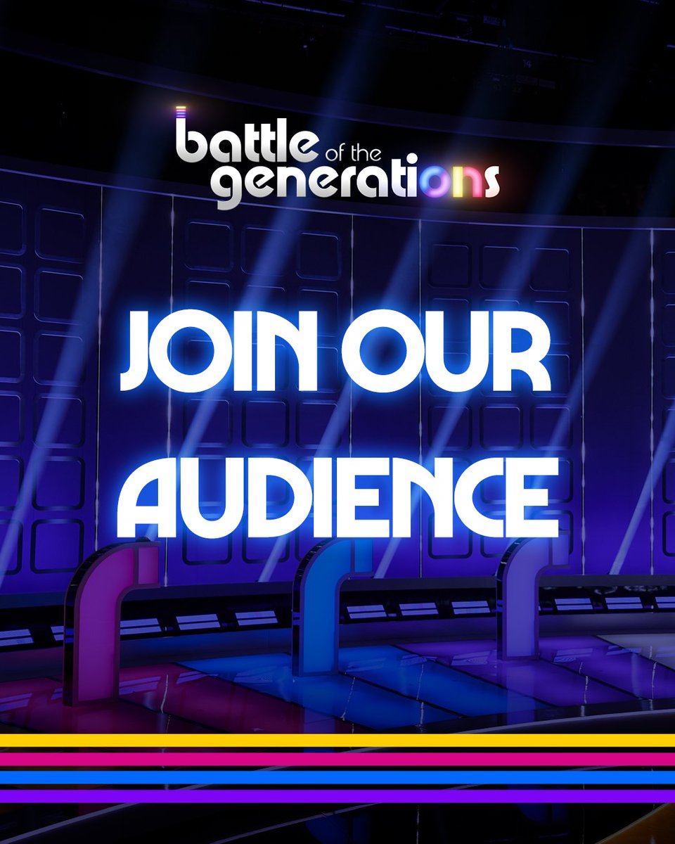 Lights, camera, AUDIENCE! We’re so excited to share that #BattleOfTheGenerations Season 2 will have a live studio audience, and YOU could be in it! 

Sign up: ctv.ca/battle
