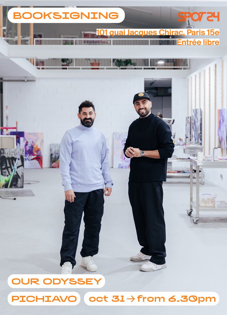 This week If U R in Paris don’t miss #booksigning by <a href="/pichiavo/">PichiAvo</a> for their 1st monograph … a real 💎 
Thursday October 31st at #Spot24