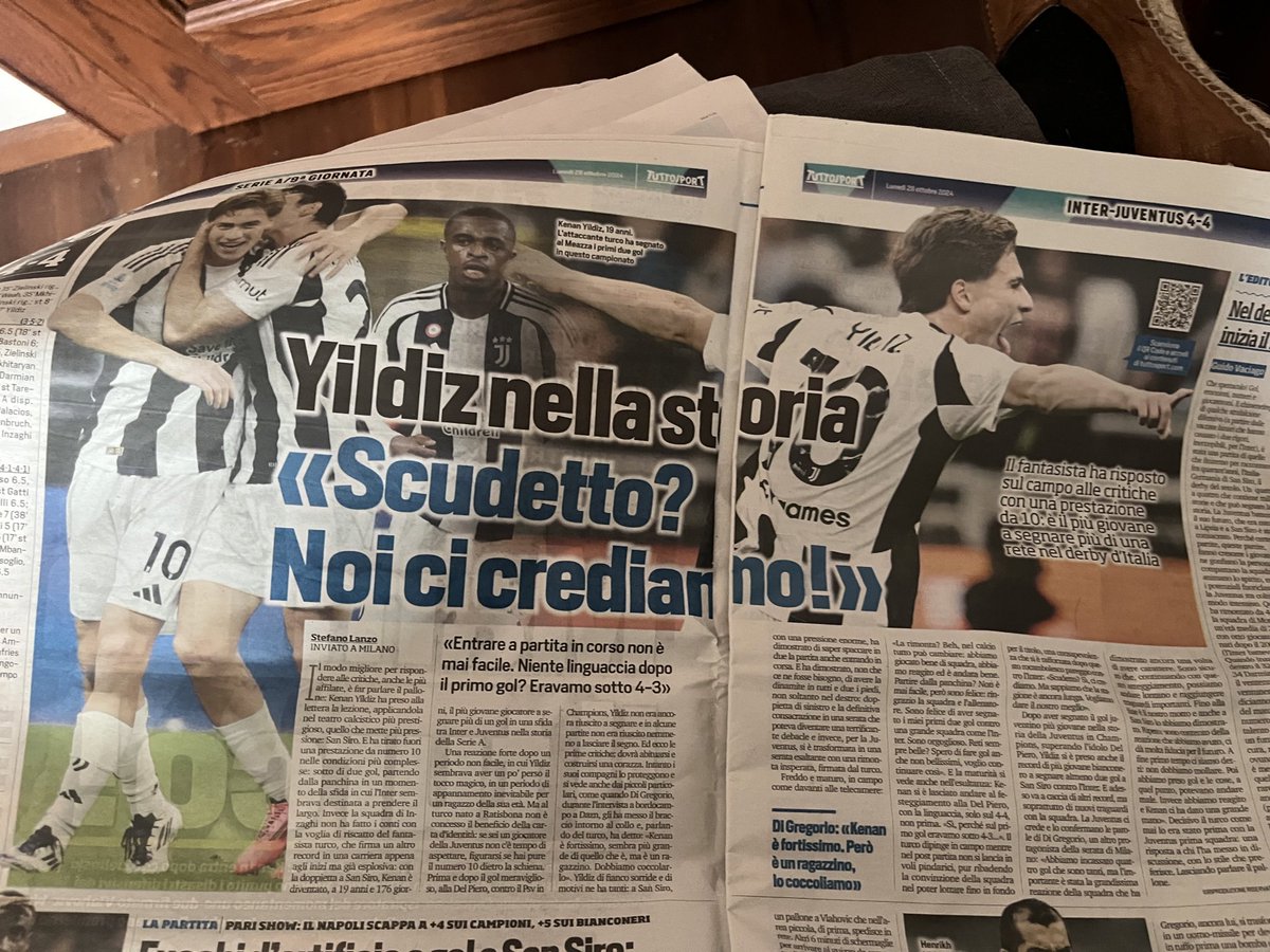paoloangeloRF's tweet photo. #lanzo”il modo migliore per rispondere alle critiche è far parlare il pallone #Yildiz ha preso alla lettera la lezione applicandola nel teatro calcistico più prestigioso quello che mette più pressione #sansiro e ha tirato fuori una prestazione da n10nelle condizioni più complesse https://t.co/apxPYQOHQD