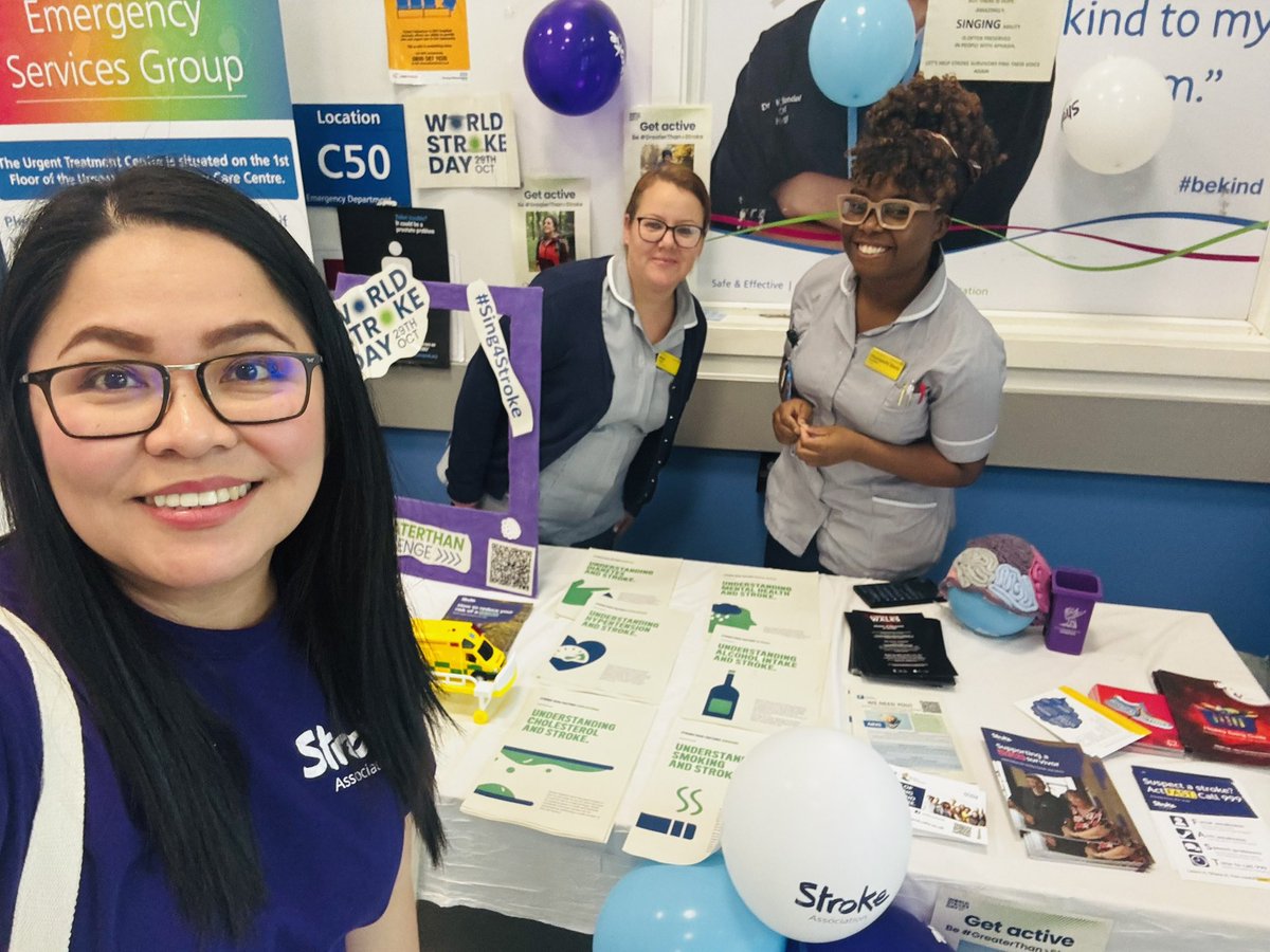 iamLouisaMay's tweet photo. It feels so good to have spent #WorldStrokeDay2024 in the company of Lipid Nurses, Stroke Research Nurses, Neuro Physiotherapist &amp; OT and our very own Stroke Specialist Teams here at @RWT_NHS https://t.co/7dtURO58RR