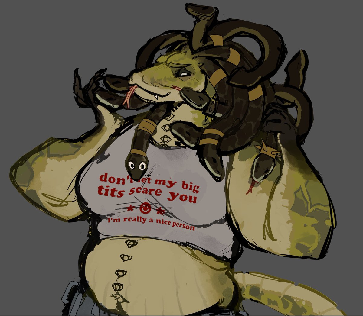 sadl040's tweet photo. medusa and her babies https://t.co/bjL9plSkPr