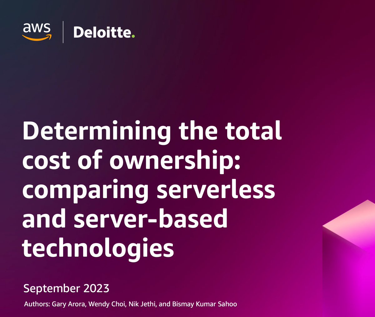 zaFvRensburg's tweet photo. How much time and costs can you save with serverless application development adopting #ServerlessCompute #Serverless?

Deloitte: https://t.co/fP3nicZRly https://t.co/N2outm7IY0