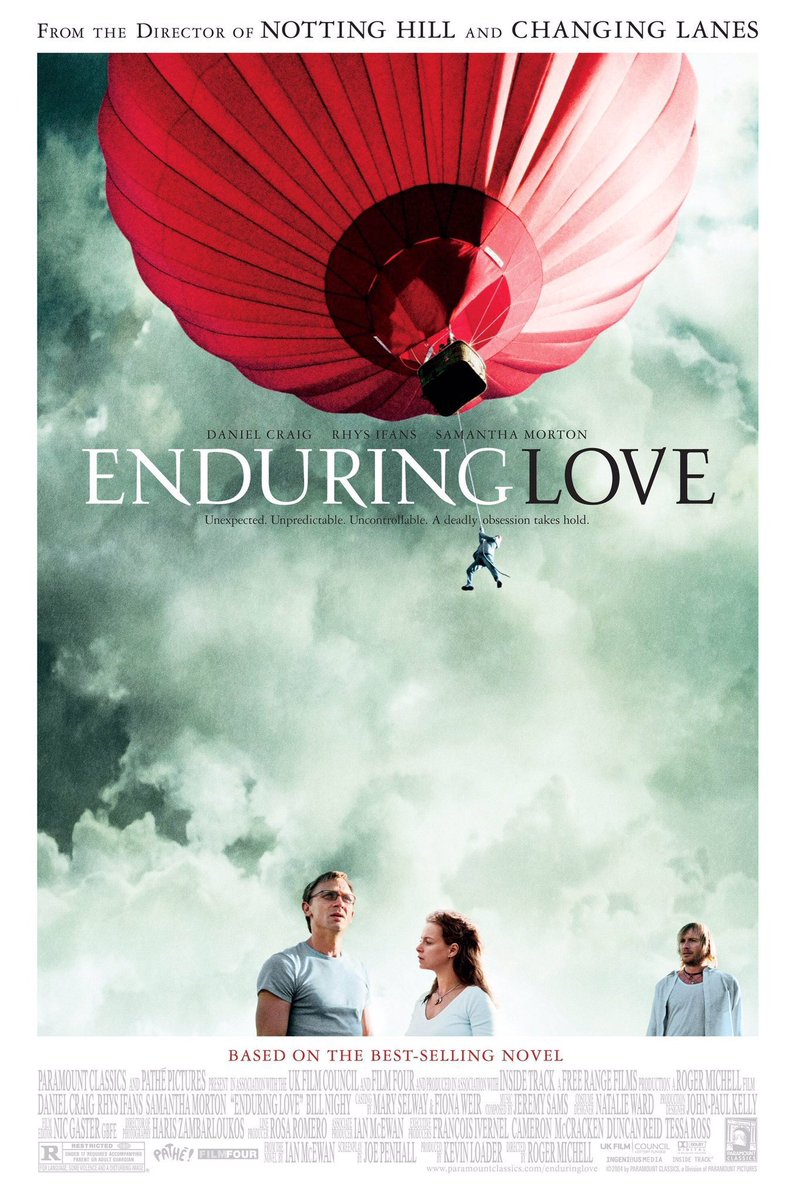 FilmNewsNos's tweet photo. 🎬MOVIE HISTORY: 20 years ago today, October 29, 2004, the movie ‘Enduring Love’ opened in theaters!
#DanielCraig #RhysIfans #SamanthaMorton #BillNighy #SusanLynch #JustinSalinger #BenWhishaw #AndrewLincoln #HelenMcCrory #AnnaMaxwellMartin #CorinRedgrave #RogerMichell https://t.co/BBznyWrack