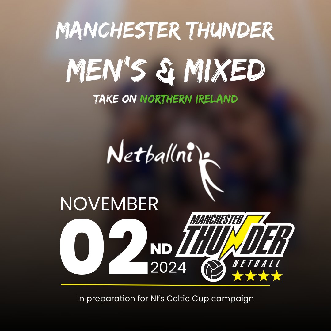 thundermenmixed's tweet photo. ๐ซ Thunder (Spartans) Men's and Mixed are super excited to announce that we are heading over to Northern Ireland this weekend to help @netballni prepare for the inaugural Celtic Cup!
#netball #mensnetball #mixednetball #netballforall https://t.co/F21SEMQUh4
