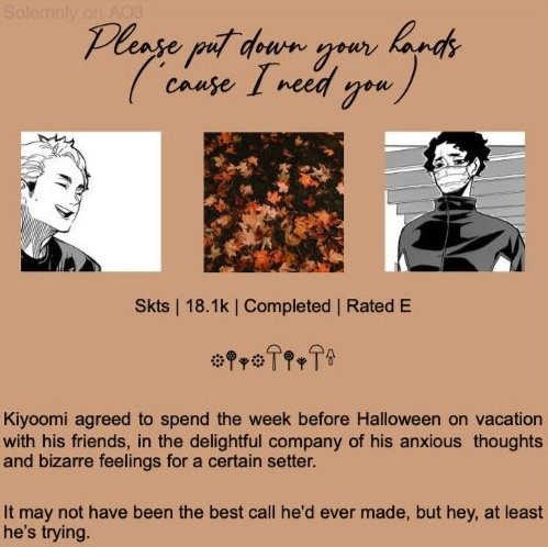 lilsletter's tweet photo. #sakuatsu #skts

🍂 18,1k, Completed, Rated E (🔗 below) 
🍂 #hqhalloweeknsfw @halloweekhq Day 3 - pumpkin patch / scary movie 
🍂 Pls mind the Ao3 tags and CWs ♡

🎃🍁🤎 https://t.co/wdFT7ilbNm