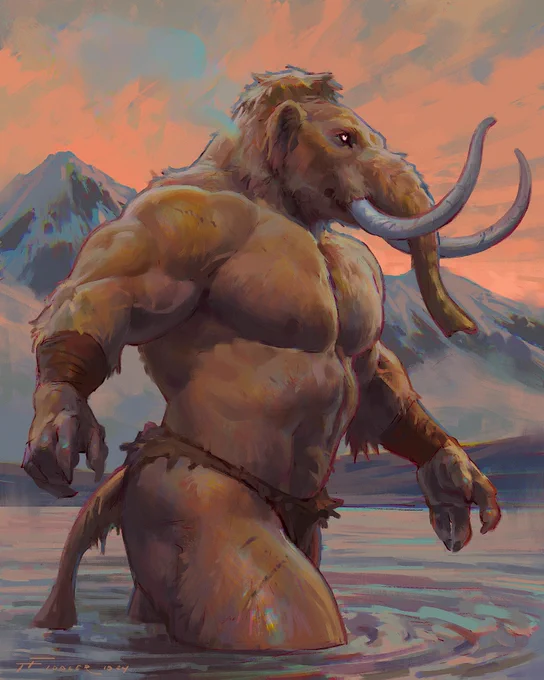 Weretober2024 Day 29! Mammoth  