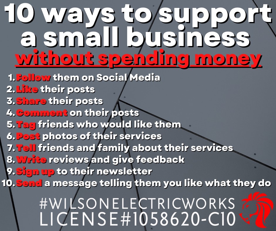 ElectricWilson's tweet photo. #TipTuesday - Supporting small business is a powerful way to make a difference. By choosing their services, we not only get top-notch quality but also directly contribute to their dreams and aspirations.

#wilsonelectricworks #electriciannearme #electricalcontractor https://t.co/6QQVDAG8tz