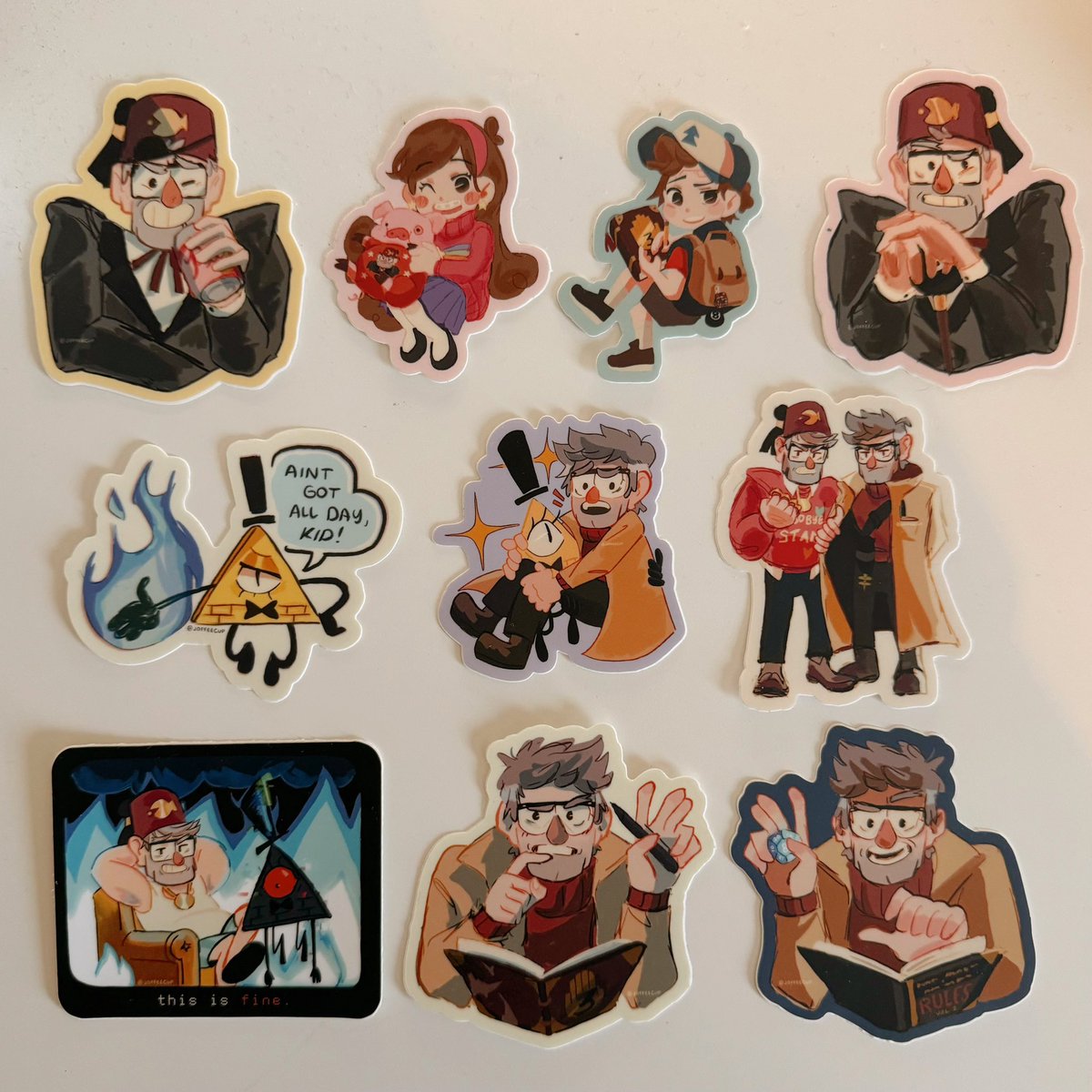 joffeecup's tweet photo. stickers!!!!!!! #gravityfalls https://t.co/XX69KJu4br