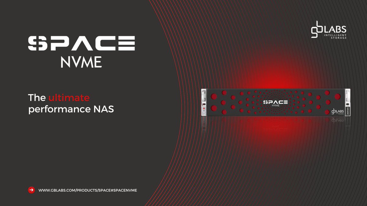 GB_Labs's tweet photo. 🚀 Unleash ultimate power with SPACE NVMe! 🚀 

Designed to drive performance, flexibility, security and scalability to support on-premise storage requirements.

Experience the power of #SPACE #NVMe: https://t.co/2nFyc85bQC 

#intelligentstorage #nasstorage #onpremstorage https://t.co/coDIoEdPim