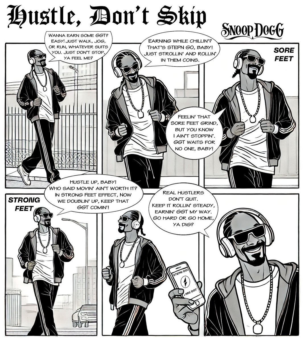Vivusk's tweet photo. Just dropped a lil’ story bout that #HustleLife on #STEPNGO 💰👟 Walk, jog, or run—but ya best not stop! GGT don’t wait for nobody, ya dig? 💯🔥
@stepnofficial @SnoopDogg #Haus https://t.co/cmWpoR555O