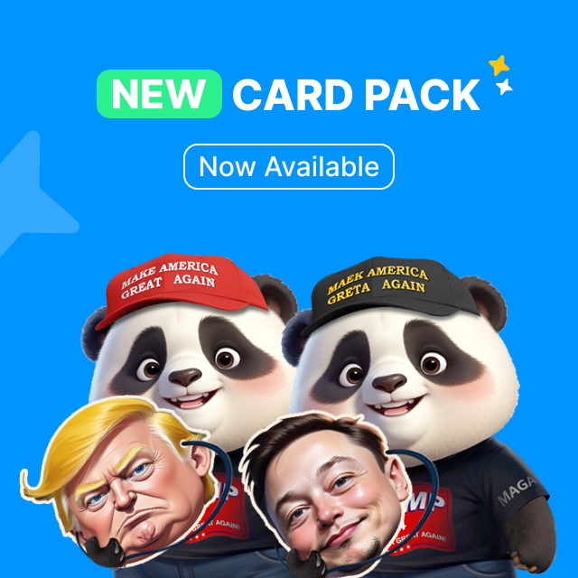 Panda_Scratch's tweet photo. The Musk &amp; Trump PandaScratch cards are live! 🎉
If you believe in this “PandaScratch Legendary Duo” 🐼
don’t wait—start collecting their cards now! 🔥

The future may be uncertain
but today’s opportunity is yours to seize! 💪

#MAGA2024 #Trump #ElonMusk #Web3Gaming https://t.co/NI8AHtwcvk