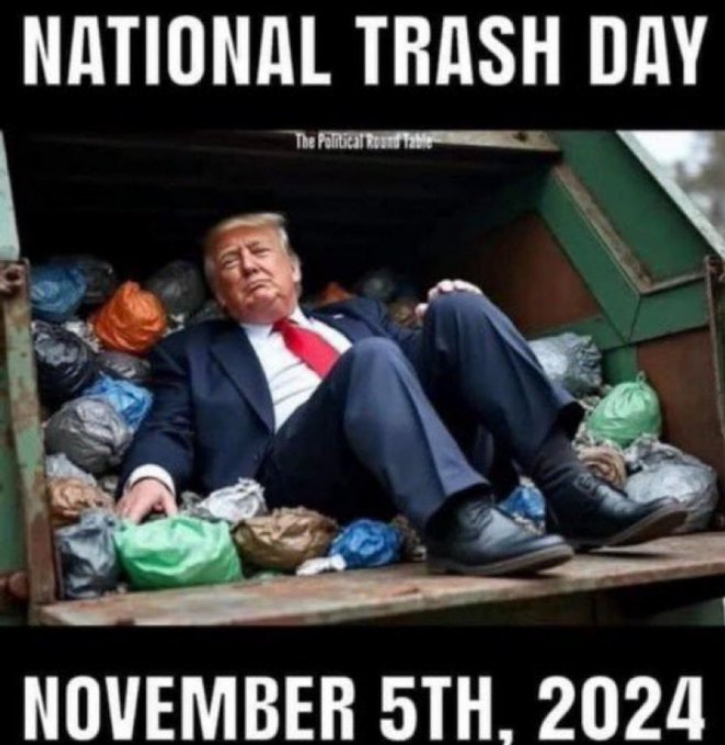 PwrChip's tweet image. TRUMP "GARBAGE" SCANDAL ESCALATES: 'COMIC' WANTED TO USE C-WORD - 10.29.... youtu.be/-egnpZeqVus?si… 
TIME TO TAKE OUT THE GARBAGE!
#IAmPoliticsGirl #KeithOlbermann
#RepAOC #HouseDemWomen #digby56 
#nicolesandler #RepRaskin #Reptedlieu #RepKatiePorter #RepSwalwell #IlhanMN