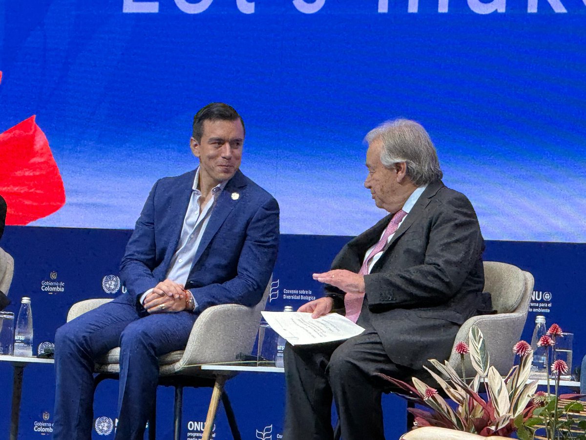 Happening Now :<a href="/EnviClimateC_Ke/">State Dept For Environment & Climate Change</a> Principal Secretary Dr. Eng. Festus K Ng'eno is participating at #COP16 High-Level Segment in Cali, Colombia. 

Key topics on the agenda:
✅ Implementation of the #KMGBF
✅ Financing
✅ Biodiversity &amp; Climate Change
✅ #PeaceWithNature
