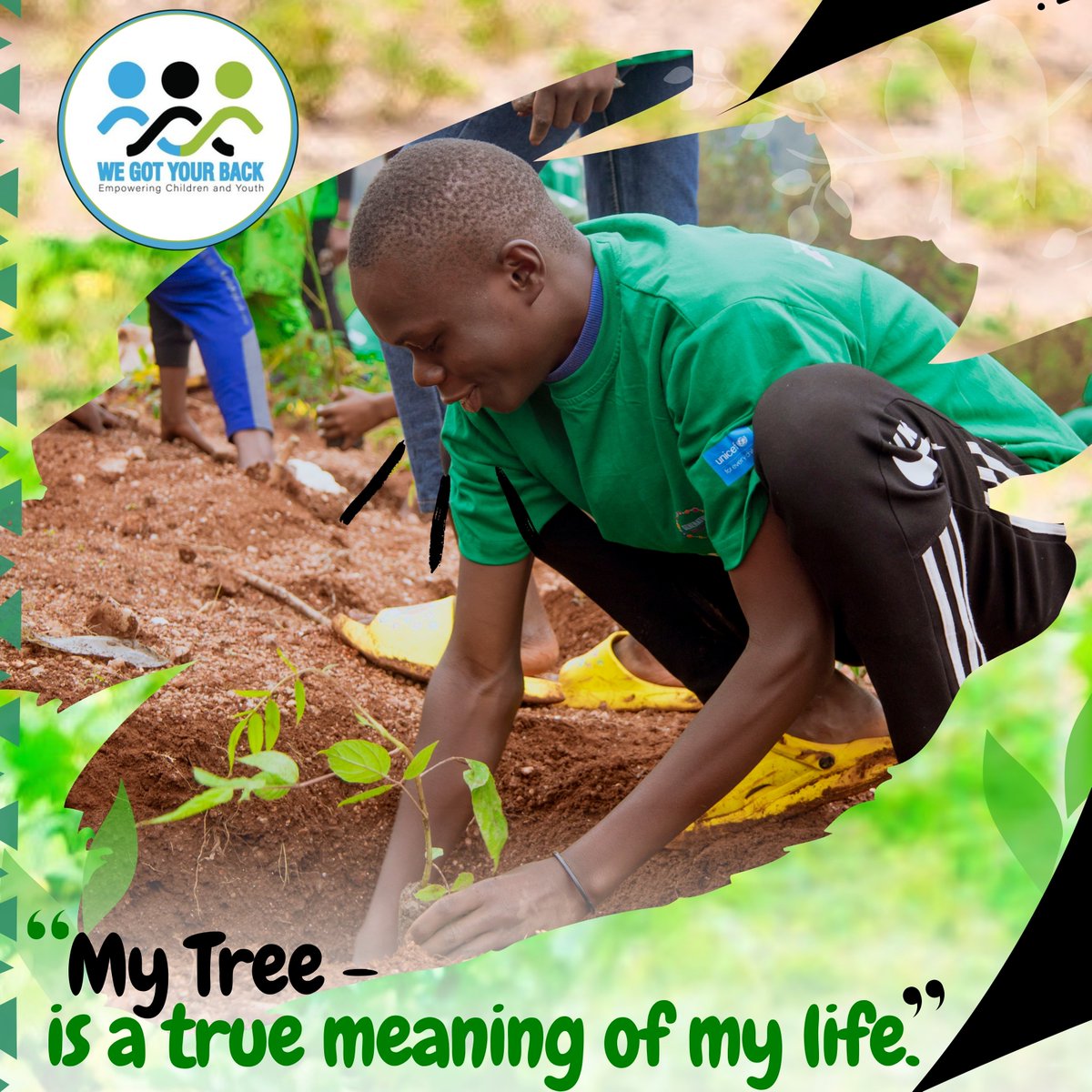 WGYB_NGO's tweet photo. We are inspired by the incredible energy of young people leading the change for a sustainable future by getting involved in #TreePlanting and land restoration efforts. Supporting their passion and taking action today will lead us to a greener tomorrow we need. #MyTree #YourTree #OurTrees #GreenRising