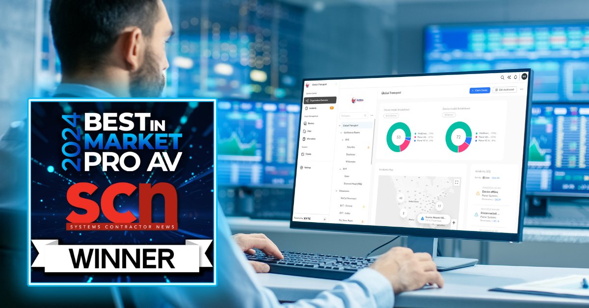 planarsystems's tweet photo. We’re thrilled to share that Planar WallDirector™ Cloud has won a 2024 Pro AV Best in Market Award! This powerful application is redefining #displaymanagement with easy, remote monitoring and enhanced performance for select Planar LED and LCD displays. Experience the next level of smart #displaytechnology with Planar WallDirector Cloud! #ProAV

Read Announcement: https://t.co/MImAHozkQt