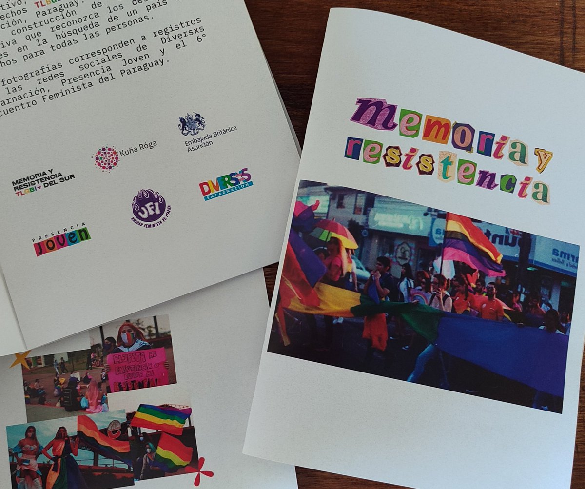 🫶🏻 Ya se encuentra disponible "Memoria y Resistencia". 

🌈 Nuestro Fanzine colaborativo, que documenta la lucha por los derechos TLBGI+ desde la ciudad de Encarnación, Paraguay.

#MemoriayResistencia
#TLGBIdelSur