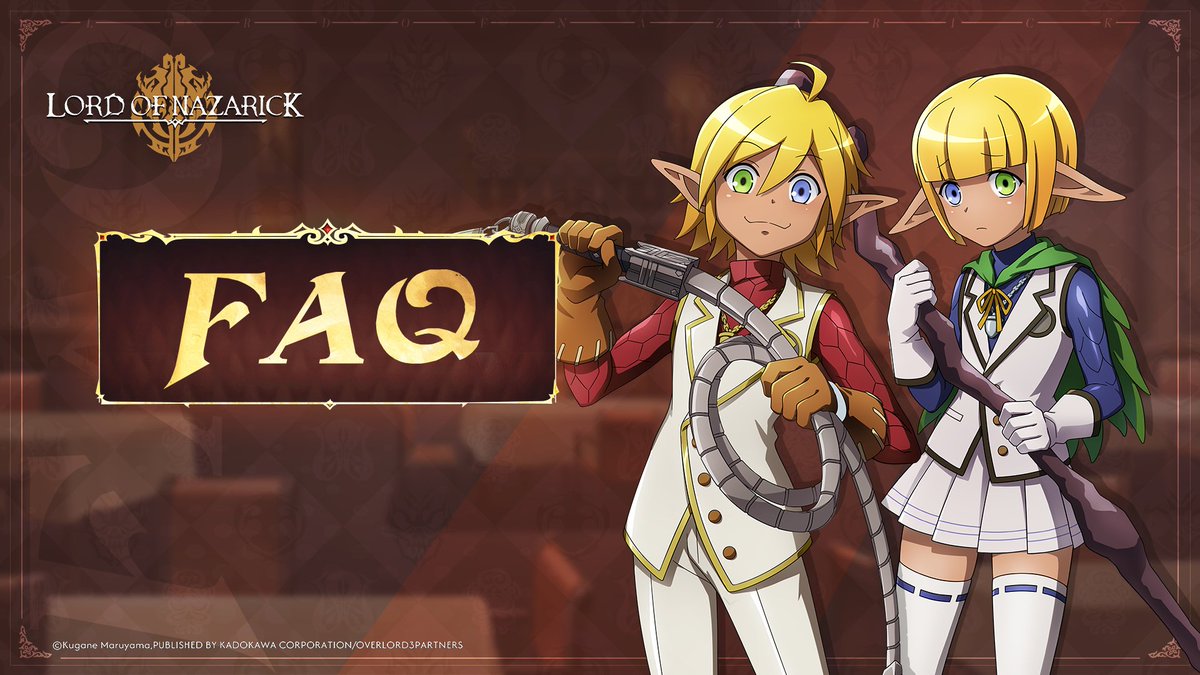 LoNGameOfficial's tweet photo. Not sure how to start your life in a fantasy world? No worries! 
Here's the FAQ that will be of some help! 📖❓ 
https://t.co/rIEjItagFi  
#LoN #LordofNazarick https://t.co/kzM7APRjFv