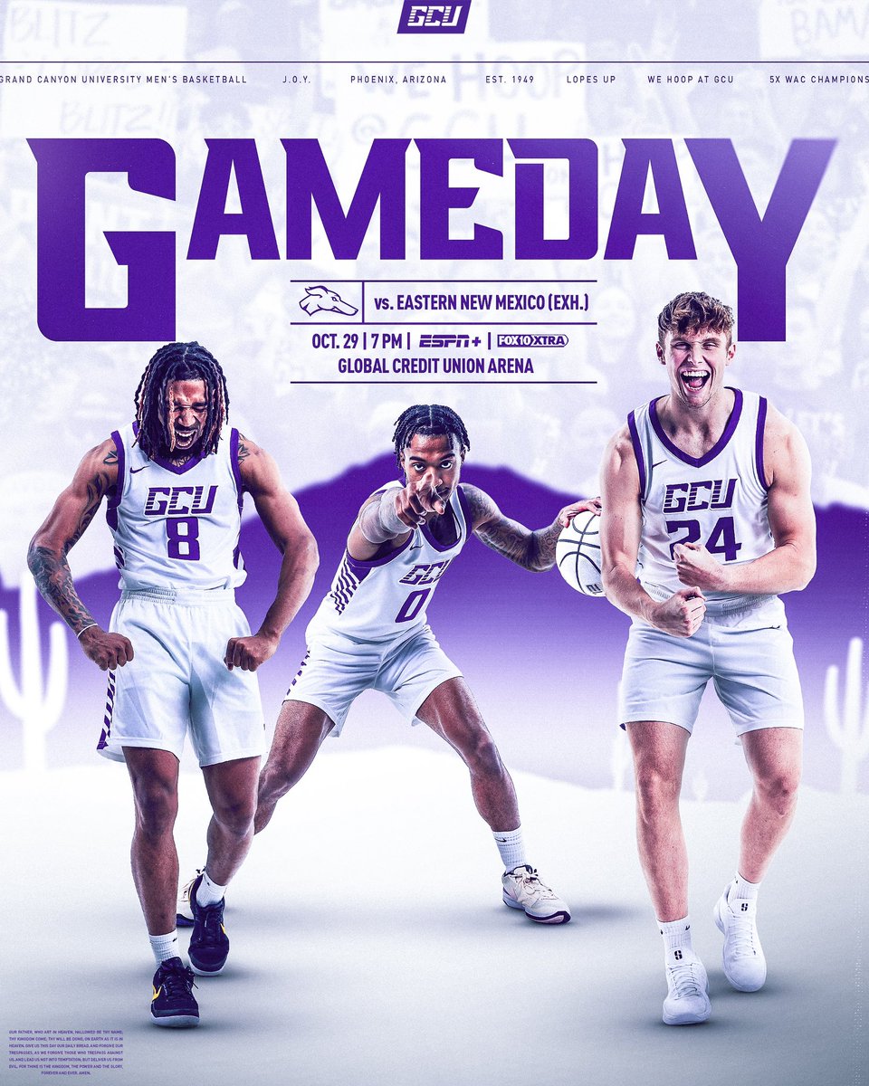 GCU_MBB's tweet photo. 𝗟𝗢𝗣𝗘𝗦 𝗕𝗔𝗦𝗞𝗘𝗧𝗕𝗔𝗟𝗟 𝗜𝗦 𝗕𝗔𝗖𝗞. 🎉

See you tonight for the championship ceremony and first hoops action of the season. #LopesUp https://t.co/cemFAEMfpZ