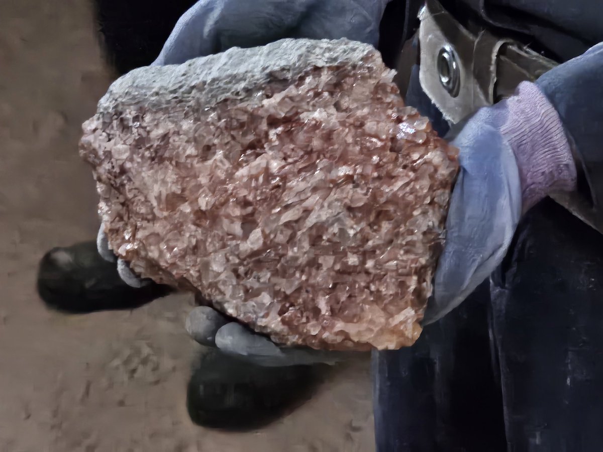 On a tour of the <a href="/NutrienLTD/">Nutrien</a> Alan potash mine.  A mile below the surface, mining a 360 million year old deposit.  Amazing experience.