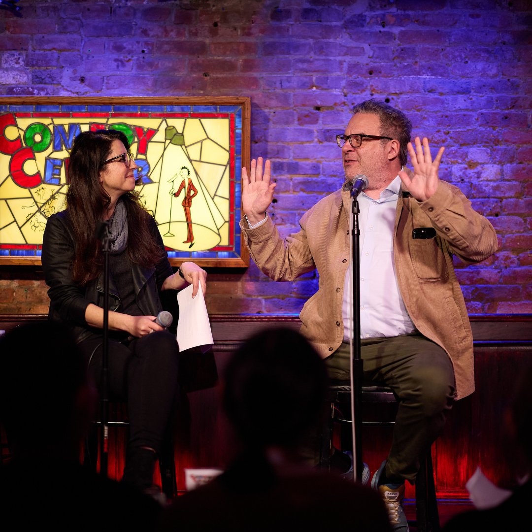 MountSinaiPsych's tweet photo. What a night! @GarlinInfo, @ChrisGethard, and Dr. @heather_berlin joined us for a night of #mentalhealth  comedy and conversation, hosted by @theblaucenter. Laughter is the best medicine, and we had a fantastic time sharing stories and spreading awareness together. https://t.co/MBQkEPR7ER