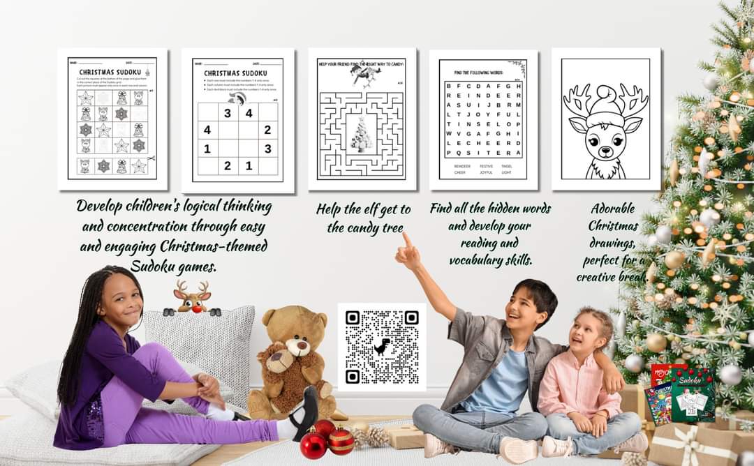 DarianaDecor1's tweet image. #Sudokuforkids, #activitybookforkids #christmasbook