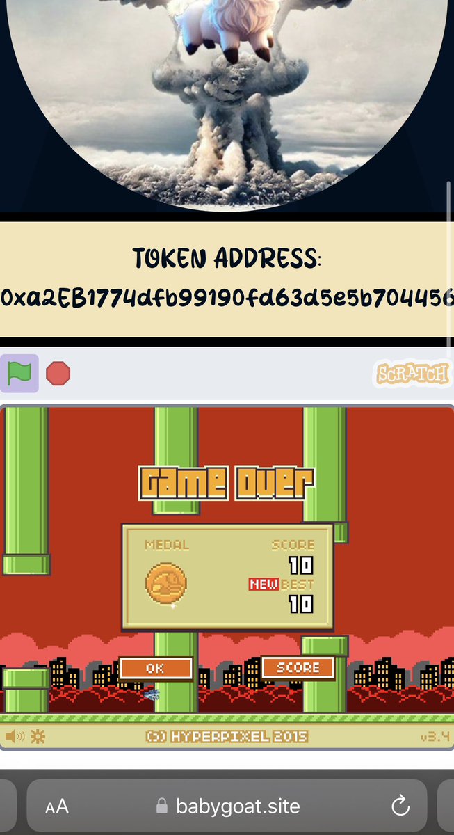 BabyGoat_CTO's tweet photo. We might run a #GAMECOMP 

Winner shall receive #BABYGOAT tokens

Whoever sets the highest score on our #BABYGOAT game

Visit the game to get your practice in early!

https://t.co/IgNNkW8J2c

$PEPE $DOGE $SHIB $GOAT $NEIRO $LUCE $MIKO $MAGA $TRUMP $DJT $SPX $VISTA https://t.co/Hl1xIhswSu