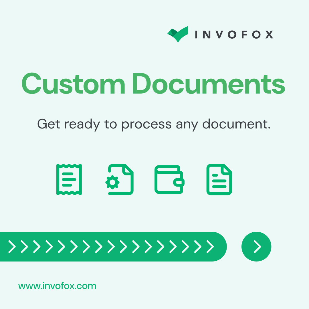 invofoxhq's tweet photo. Introducing a new era in document processing. 
Invofox’s Custom Document solution is designed to handle it all—any format, any time. 
Stay ahead of the curve! 💼📄 https://t.co/h79MMX6Gt5