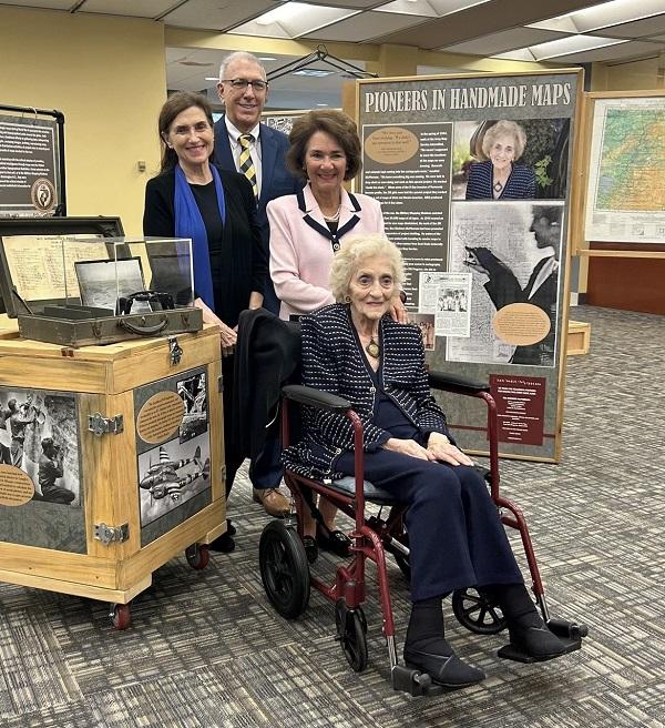 Our exhibit at KSU Library showcases the incredible contributions of Bea (Shaheen) McPherson and 223 other women who created over 40,000 maps for the WWII war effort. Join us now through November 15 to explore this unique piece of our heritage! 
bit.ly/3NFI3oR