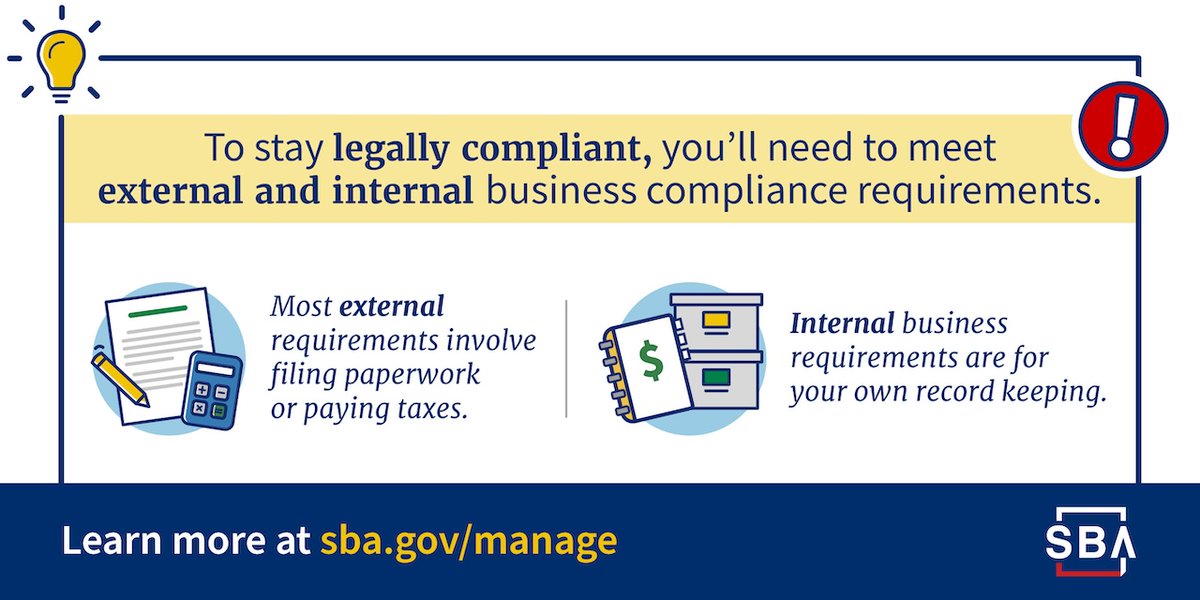 💡 #TuesdayTip!

🔗 Learn more business basics: sba.gov/manage
🔎 Connect with free business mentoring, counseling, and training near you: sba.gov/local-assistan…
