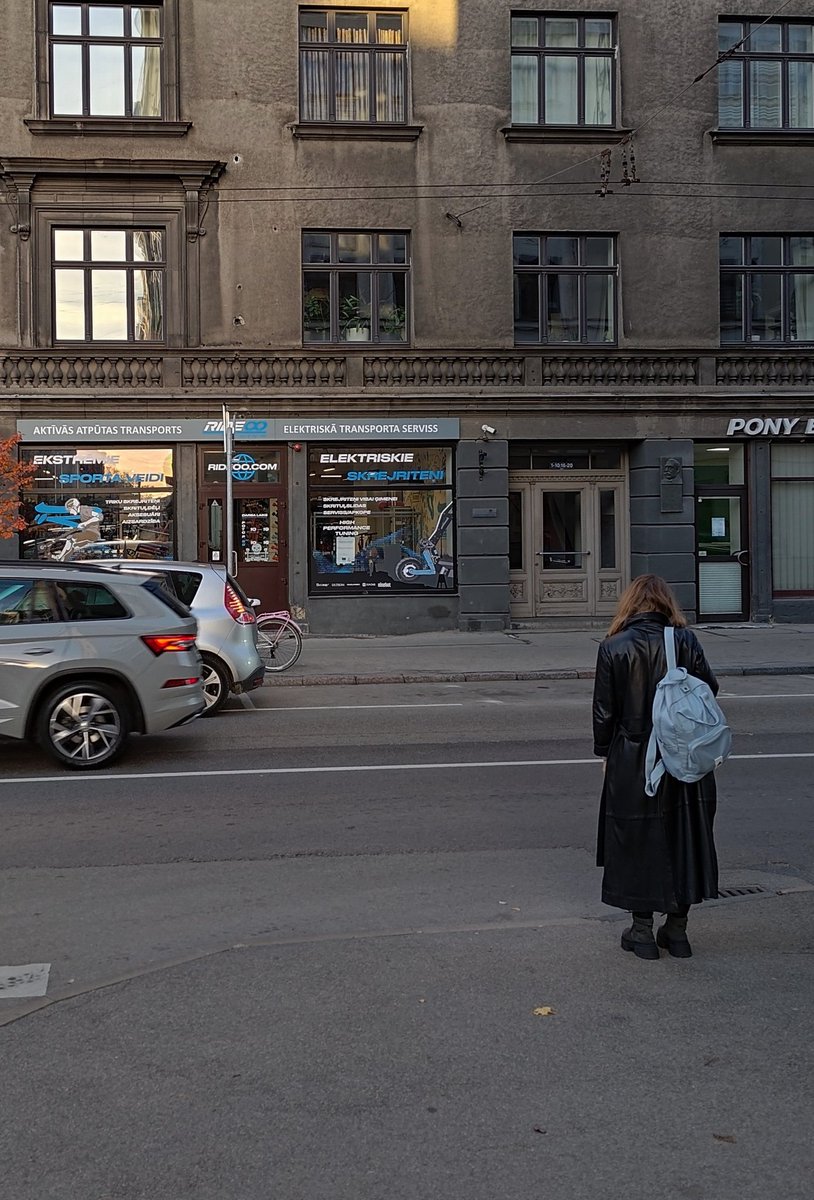 Tallinas ielā bieži novērojami cilvēki, kuri apstājas un ilgstoši vēro brauktuvi. Par ko viņi domā? Ķer brīdī izrauties no ikdienas gaitu maratona? Pēta smalko namu arhitektūru, to iemītniekus aiz lielajiem logiem? Skaudīgi noskatās garām peldošos auto industrijas jaunumos?
