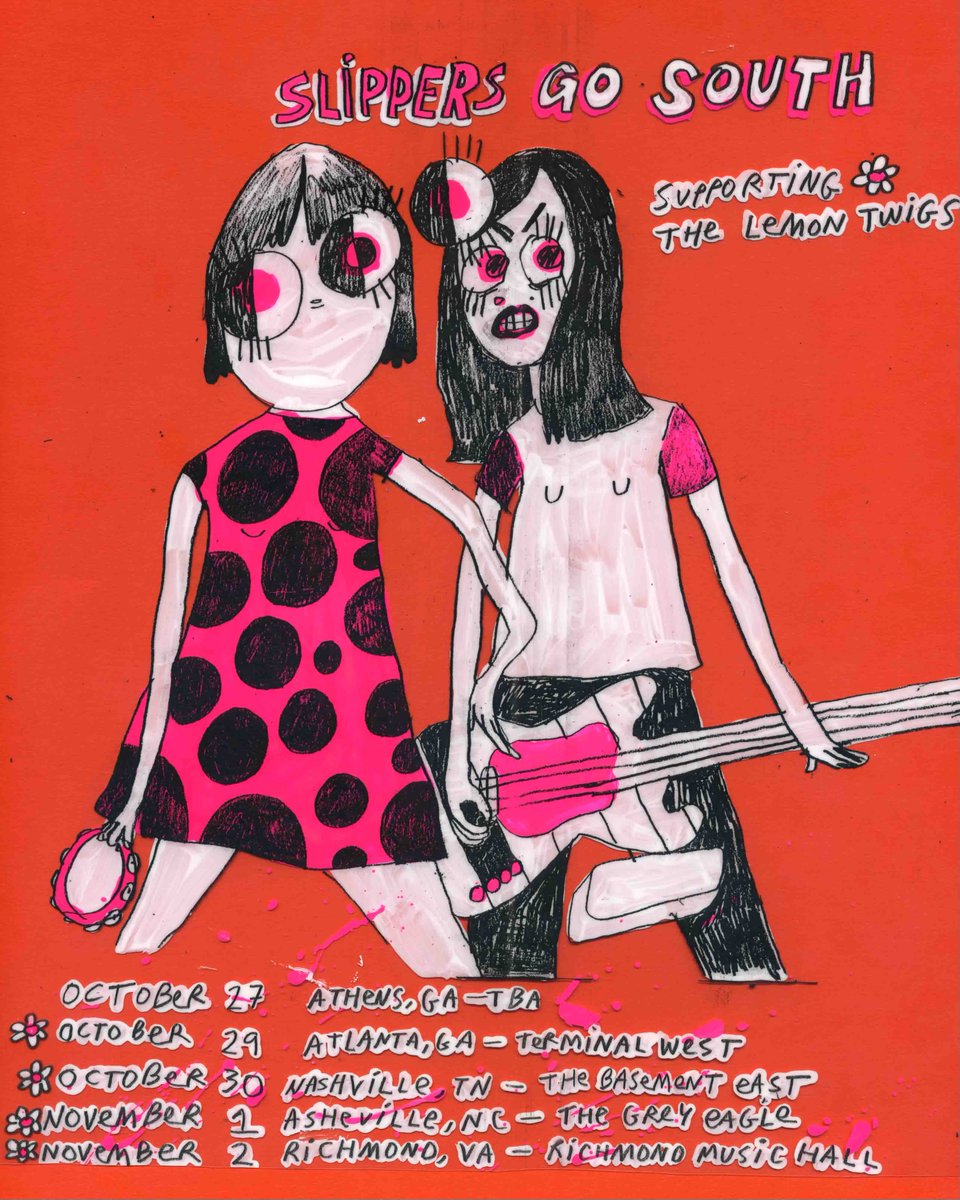 Lame-O Records (@lameorecords) on Twitter photo Slippers is starting their run with <a href="/thelemontwigs/">The Lemon Twigs</a> tonight in Atlanta at <a href="/TerminalWest/">Terminal West</a> 🌸🧡
Make sure to check out this perfect lineup: thelemontwigs.com/tour/ Slippers is starting their run with <a href="/thelemontwigs/">The Lemon Twigs</a> tonight in Atlanta at <a href="/TerminalWest/">Terminal West</a> 🌸🧡
Make sure to check out this perfect lineup: thelemontwigs.com/tour/