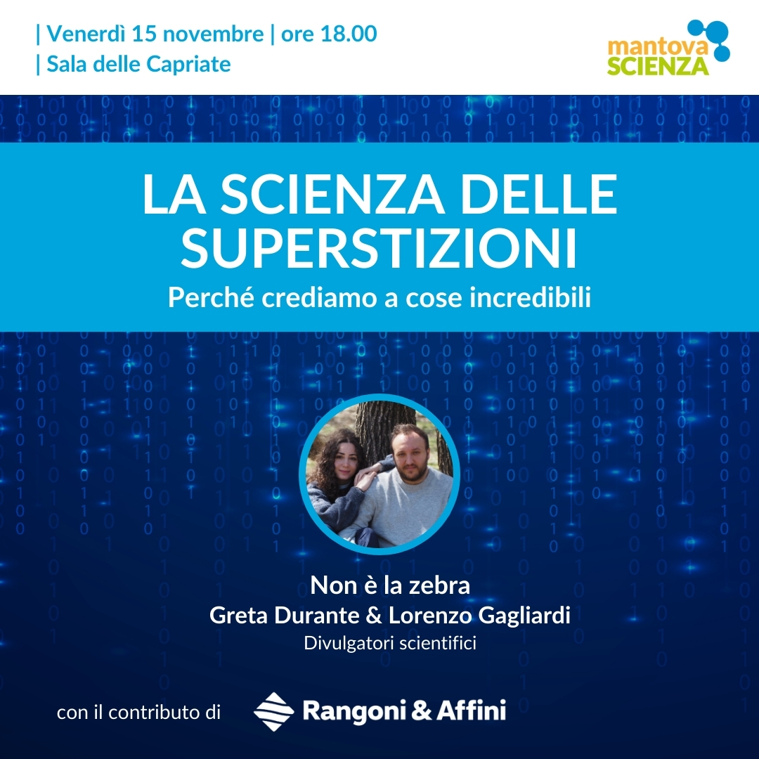 Gatti neri e specchi rotti? Ma figurarsi!🫣 Eppure, in fondo in fondo...
Lasciatevi coinvolgere in esperimenti di psicologia cognitiva e abbandonate ogni preconcetto che avete sulla superstizione!🌶

#MantovaScienza #ms24