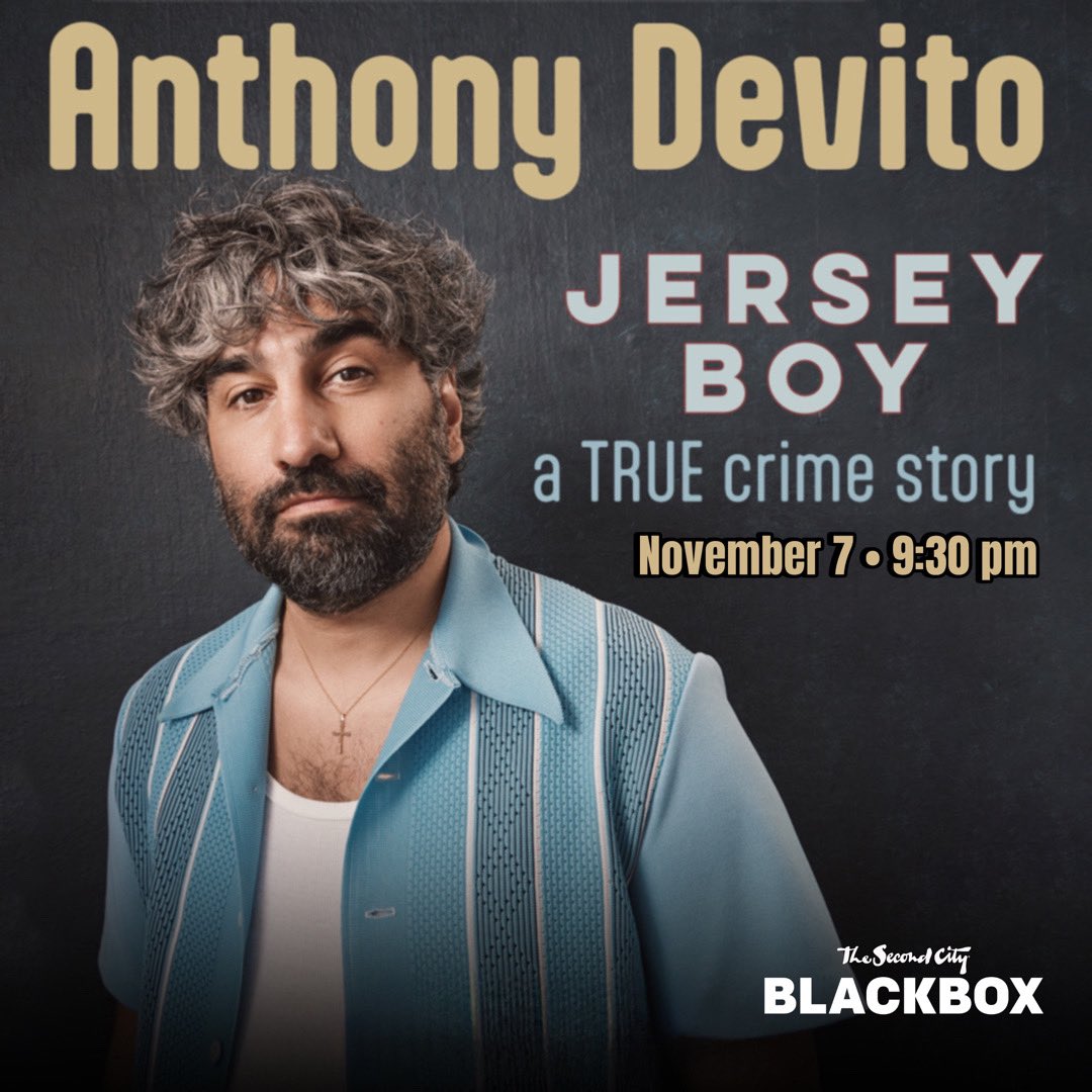 AnthonyDeVito_'s tweet photo. 🚨BROOKLYN🚨I’m pumped to do my show at the new Second City on November 7 at 9 30! The show is a stand up/storytelling hour about my family and organized crime. There’s jokes and heart. Come out for something different. Grab tickets in my bio! https://t.co/JBKpo7SYfp