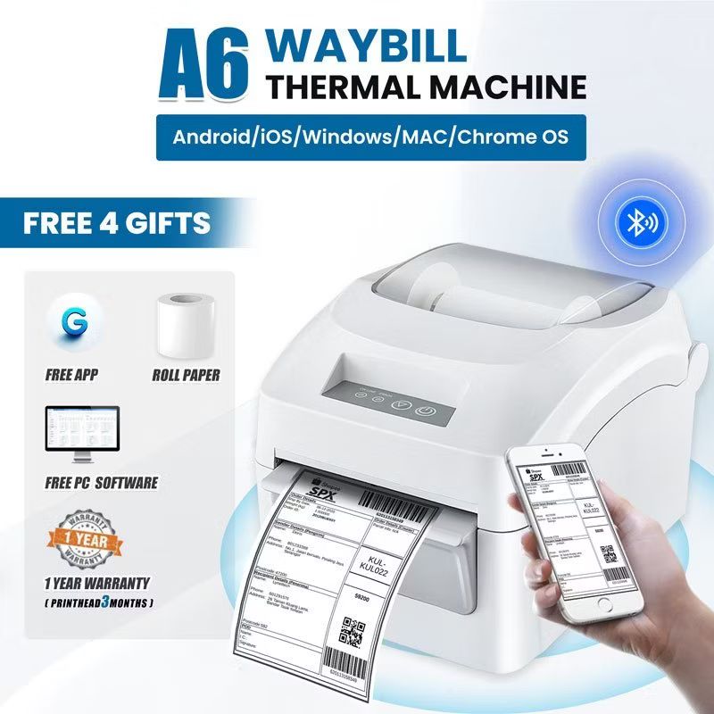 mind1968's tweet image. Check out A6 Thermal printer air Waybill Barcode Shipping Label bluetooth usb consignment note stickers for RM181.45 - RM238.00. Get it on Shopee now! s.shopee.com.my/9pMgyvxjZQ?sha…