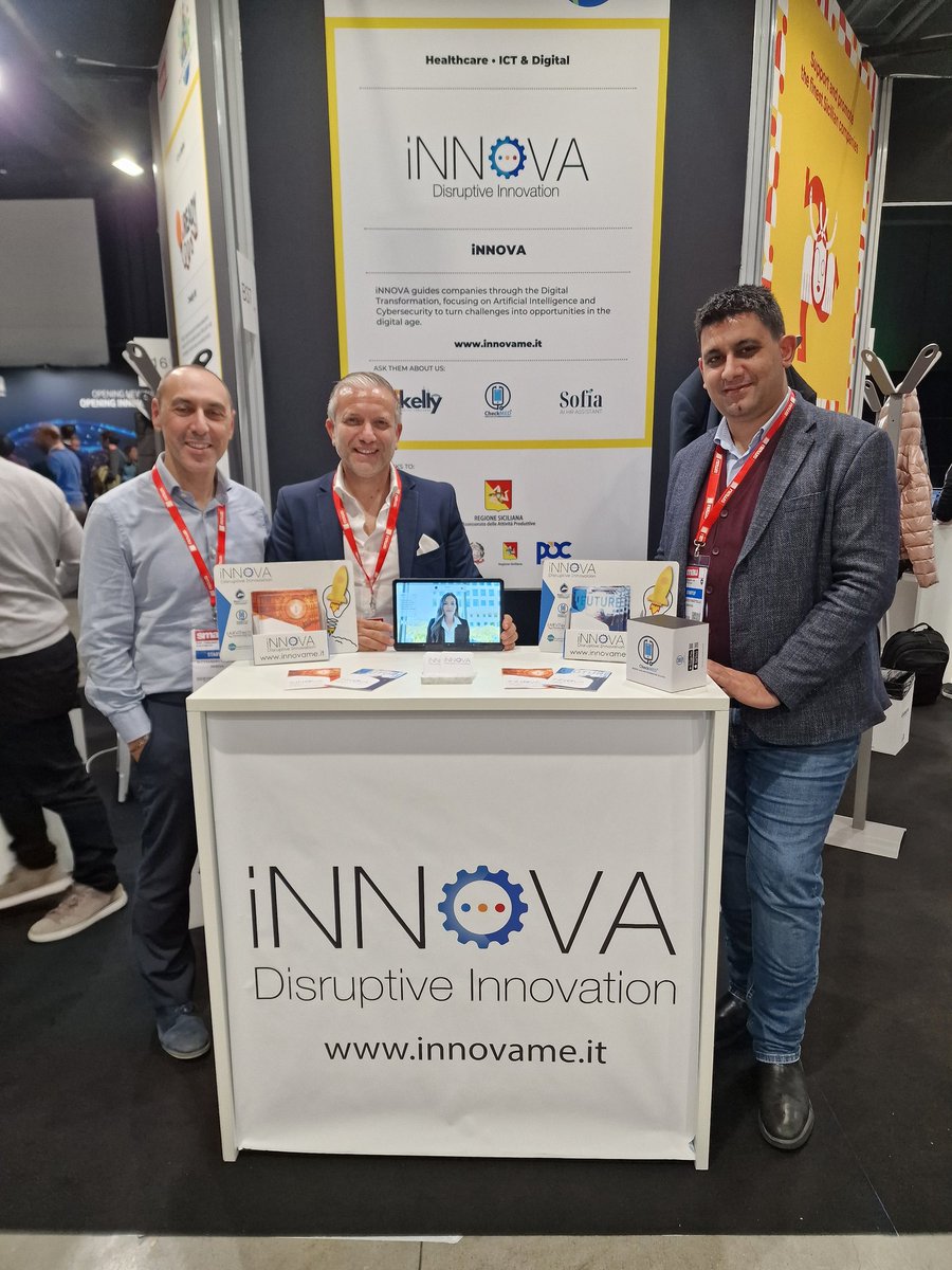 Giusepp98654777's tweet photo. ✨ Prima giornata a SMAU Milano! ✨

Siamo entusiasti di essere qui per dare il via a SMAU, dove innovazione e trasformazione digitale si incontrano. L’AI non è solo uno strumento, ma un nuovo modo di vedere il mondo. https://t.co/lbDgxfINs2