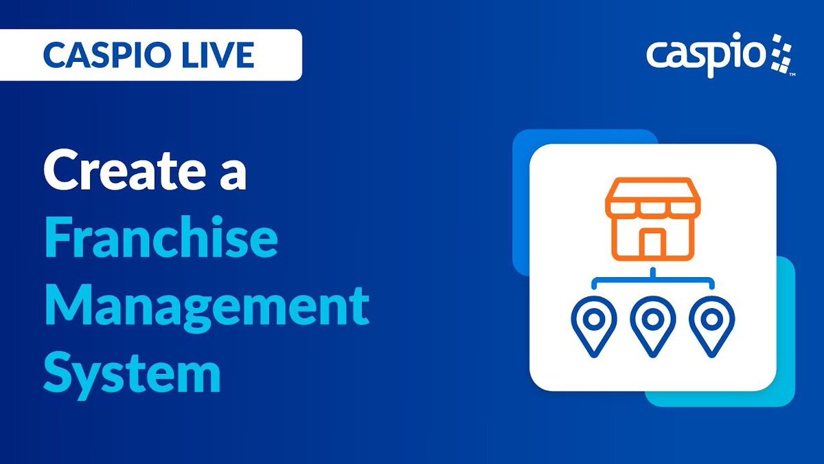 📈 Watch #CaspioLive on-demand to see how #lowcode can help track sales, improve data access and drive insights for your entire #franchise network: casp.io/4hoxOCH
