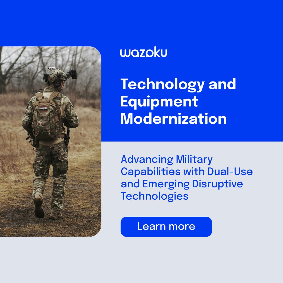WazokuHq's tweet image. 🛡️ Modernizing defence technology for the future!
See how Wazoku’s innovation platform is enhancing protection and powering military progress.
#DefenceTech #TechModernization #InnovationInAction #TotalInnovation
Learn more: bit.ly/48hXqNH