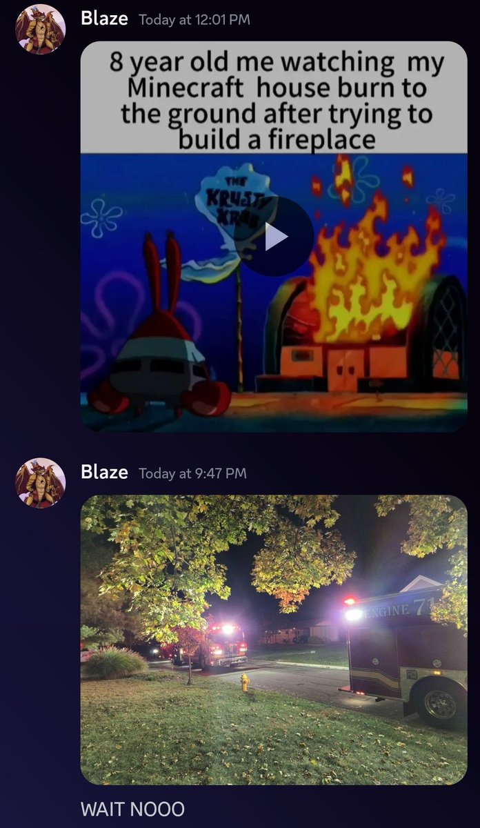 Accting_Equus's tweet photo. Our boiler caught on fire and I sent an image of the FD and sent it to someone....after sending a very on topic meme earlier in the day https://t.co/OWurTk8SeA