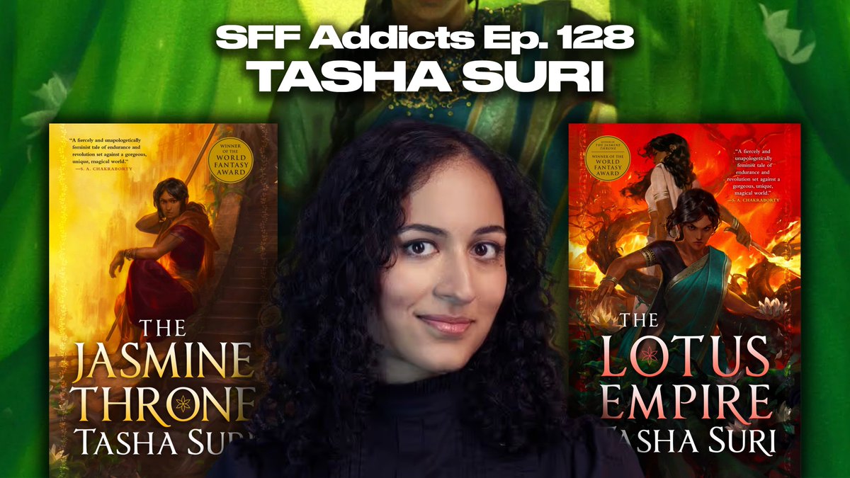 SFF Addicts Podcast (@sffaddictspod) on Twitter photo Ep. 128 is LIVE! Join co-hosts <a href="/adrianmgibson/">ADRIAN M. GIBSON šš SPFBO X 2nd Place</a>Ā <a href="/mjkuhnbooks/">M. J. Kuhn</a> for their chat with <a href="/tashadrinkstea/">Tasha Suri Updates - Not Here</a> (Tasha Suri), where they discuss romantasy, anime, messy characters, academia and more.
Stream/download/watch Ep. 128:
linktr.ee/SFFAddicts
youtu.be/pmabCdZgYrs?siā¦
<a href="/orbitbooks/">Orbit Books @ SDCC #1118</a> Ep. 128 is LIVE! Join co-hosts <a href="/adrianmgibson/">ADRIAN M. GIBSON šš SPFBO X 2nd Place</a>Ā <a href="/mjkuhnbooks/">M. J. Kuhn</a> for their chat with <a href="/tashadrinkstea/">Tasha Suri Updates - Not Here</a> (Tasha Suri), where they discuss romantasy, anime, messy characters, academia and more.
Stream/download/watch Ep. 128:
linktr.ee/SFFAddicts
youtu.be/pmabCdZgYrs?siā¦
<a href="/orbitbooks/">Orbit Books @ SDCC #1118</a>