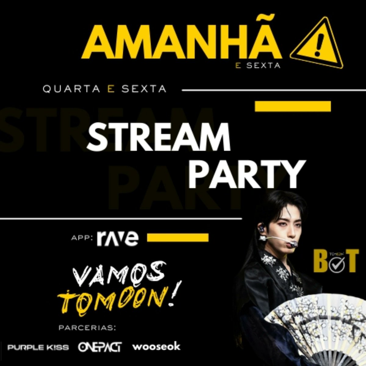 oneusbvt's tweet photo. #NoLimit | Stream Party part 2 ❤️‍🔥

Atenção #ToMoon! ⚠️ 

Amanhã (30/10) e Sexta (01/11) estaremos novamente online no app RAVE ❤️‍🔥

🕐: 19:00 BRT

#ONEUS #원어스 #ROADTOKINGDOM https://t.co/yBNfGVm93k