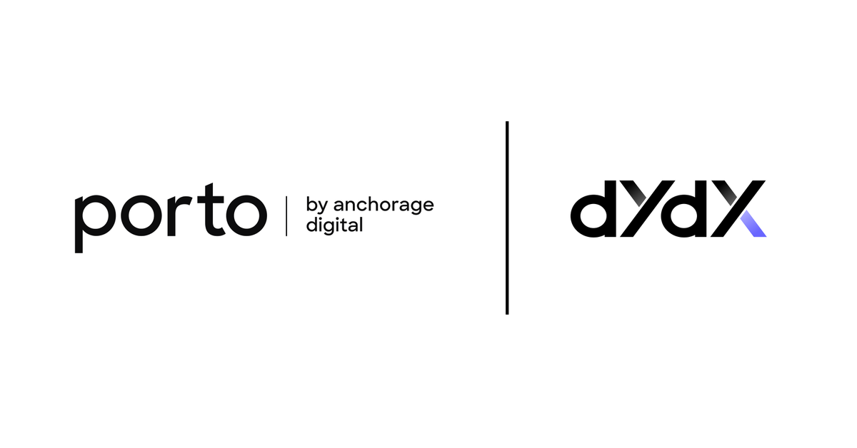Anchorage's tweet photo. 🔐 Porto, our self-custody wallet for institutions is proud to support @dYdX custody &amp; staking.

“Porto's dYdX staking capability empowers  its users to secure and support the rapidly growing on-chain crypto derivatives market.”@charlesdhaussy @dydxfoundation https://t.co/czenKCWVo3