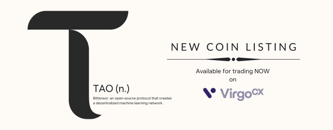 NEW LISTING ALERT! 📢

We have just listed TAO <a href="/opentensor/">Openτensor Foundaτion</a> on our platform. Check it out now! virgocx.ca/page#/market/T…

#newlisting #virgocx #bittensor