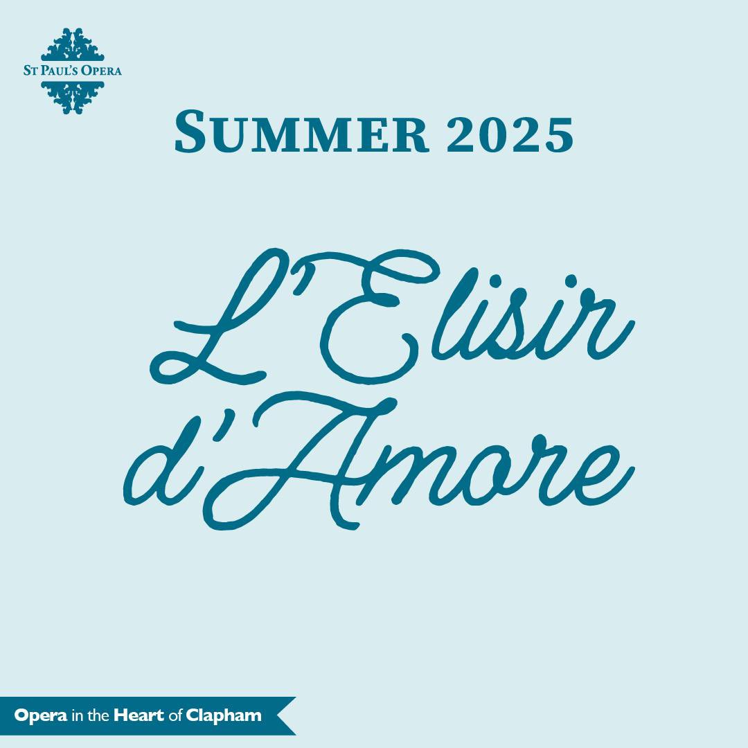 stpaulsopera's tweet image. The wait is over. Our 2025 summer opera will be……..
#lelisirdamore
#opera 
#summeropera
#picnicopera
#operafestival
#clapham
#claphamculture
#fringeopera
#londonfringeopera