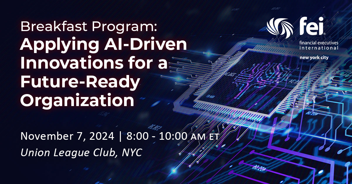Are you leveraging AI? 🧑‍💻

Don't miss FEI NYC's upcoming breakfast program on November 7 to hear Shobhit Bhatia, Principal Value Advisor at Dayforce, discuss how AI can drive efficiency, growth, and innovation for your company.

🔗 Register now: bit.ly/4e5vjCy