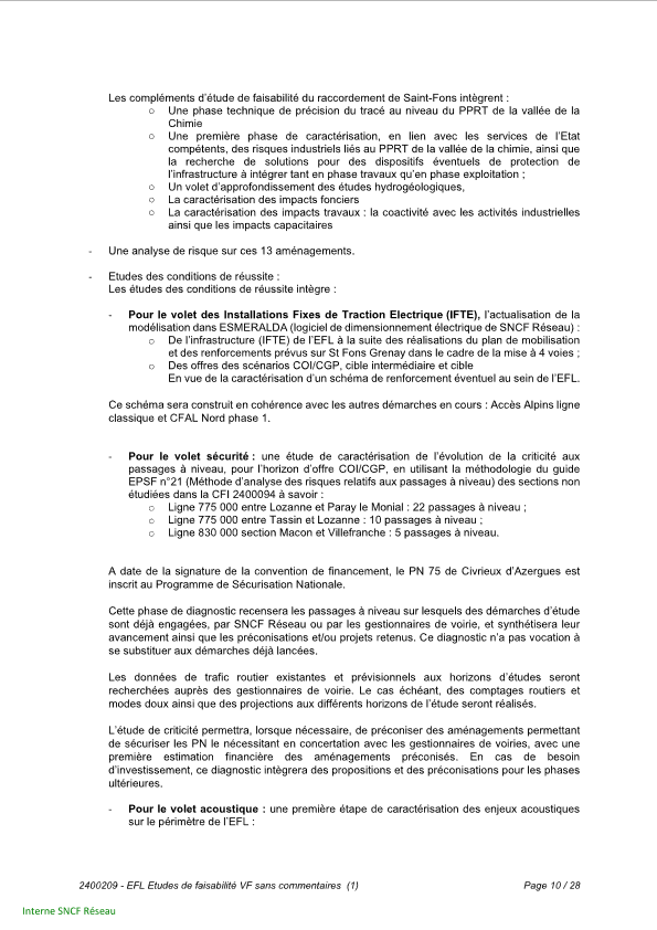 La Région <a href="/auvergnerhalpes/">Auvergne-Rhône-Alpes</a> a adopté le 11 octobre 2024 la convention de financement (7,2M€) des études de faisabilité de 13 aménagements dans le NFL en vu d'une cadence à 15 min : #Vaise #Perrache #Ambérieu @Ville2Montluel #ServasLent #Tarare #Belleville #Villefranche #Givors