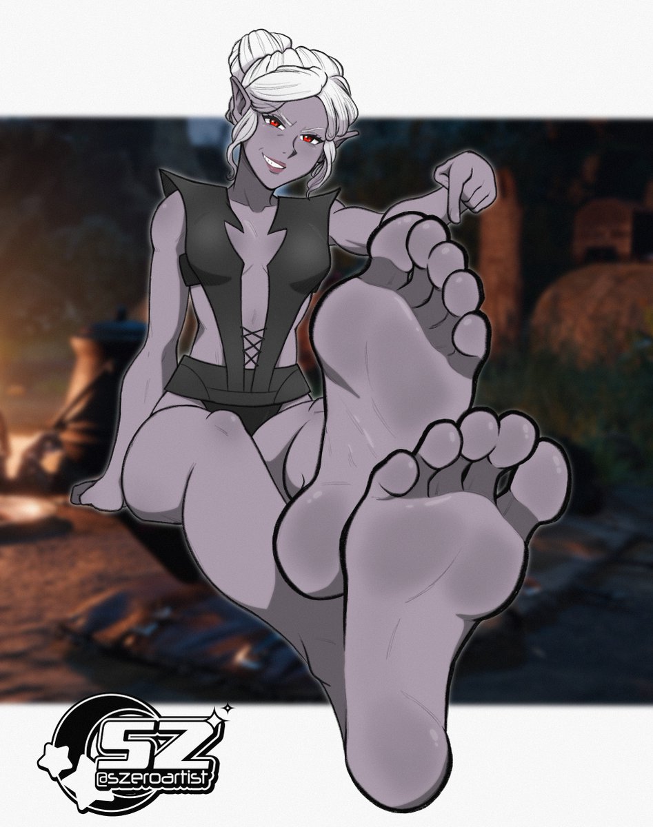 szeroartist's tweet photo. Minthara (Baldur's Gate 3) wants you to worship her feet! https://t.co/9JUjhJlFOu